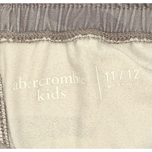 Abercrombie Boys Gray Camo Soft Pull On Shorts Size 11/12 Stretch Drawstring - Picture 4 of 6